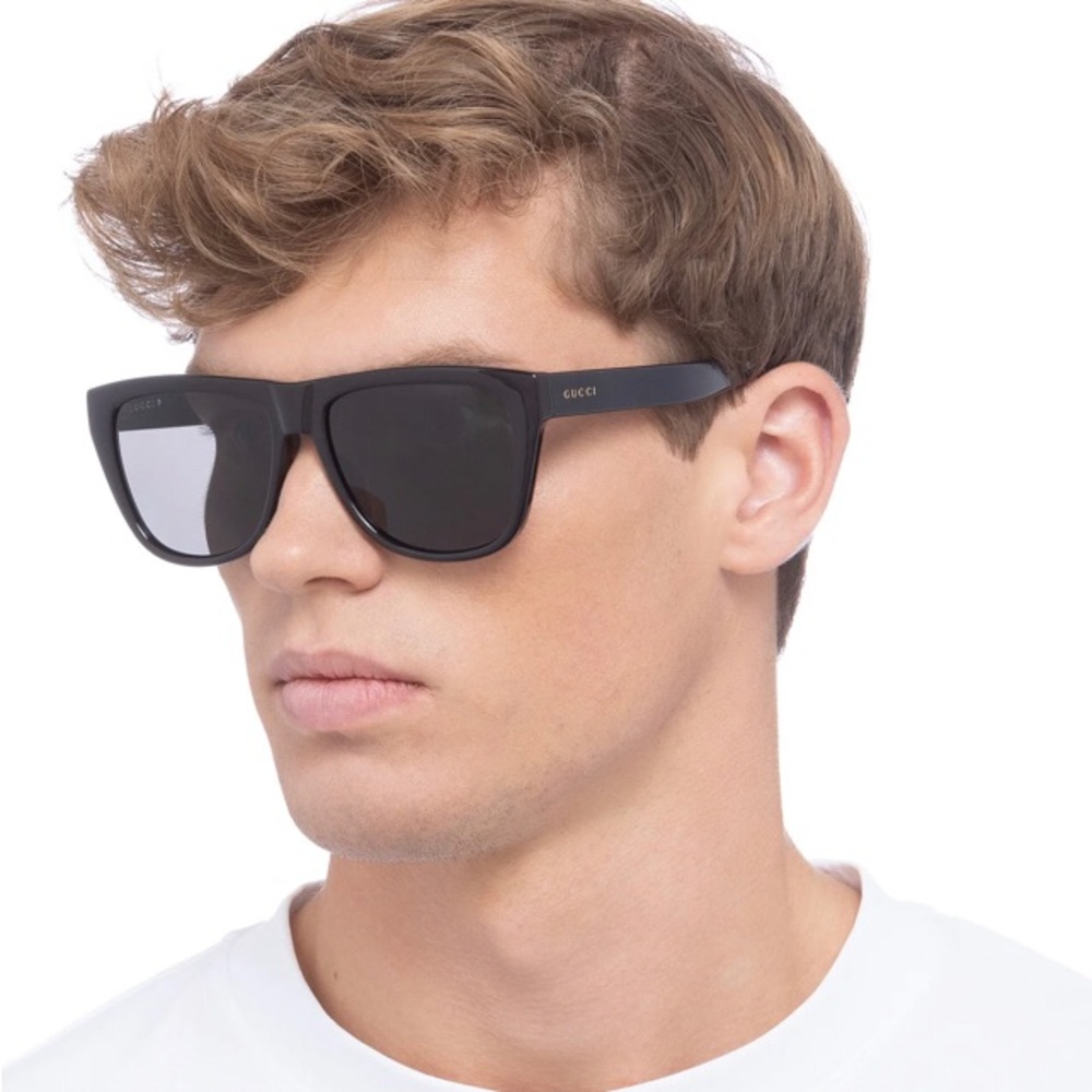 💯 - New Authentic GUCCI Grey Browline Men's Sunglasses GG1345S 004 57